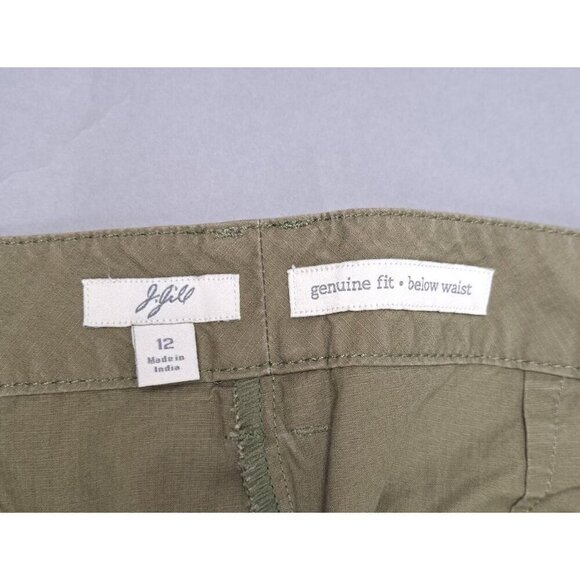 J. Jill Women's Genuine Fit Below Waist Capri Cropped Pants Sz 12 Green - Picture 6 of 11